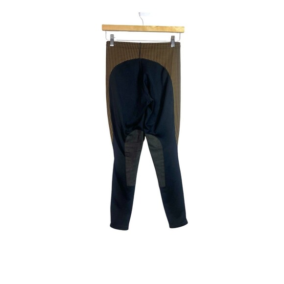 Kerrits Flow Rise Peformance Riding Pants In Amber Houndstooth Brown Women’s 6 - Picture 2 of 11